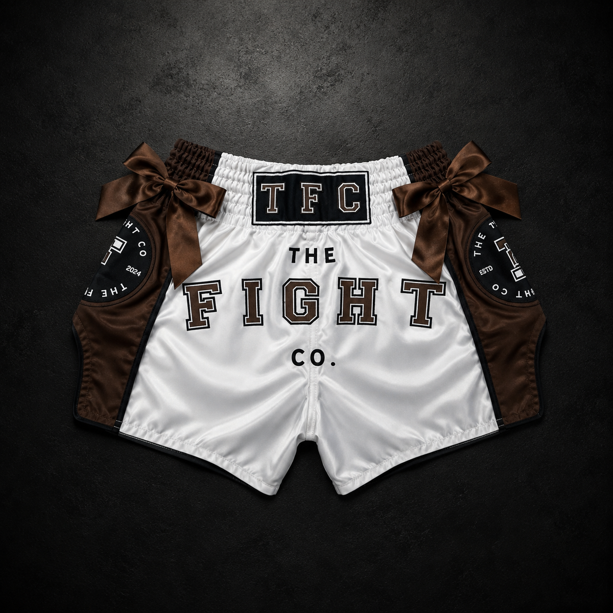 Chocolate Rain Muay Thai Shorts (Bows)