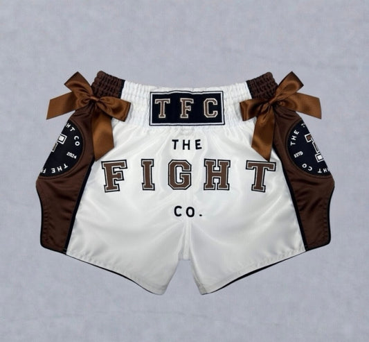 Chocolate Rain Muay Thai Shorts (Bows)
