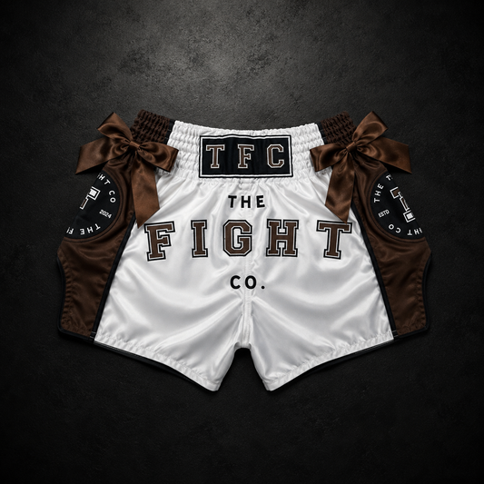 Chocolate Rain Muay Thai Shorts (Bows)